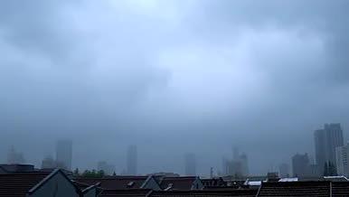 （4K实拍）台风恶劣天气高清实拍视频的预览图